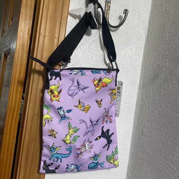 Loungefly Pokémon crossbody bag+2 image Wallet+Pokémon Accutime⌚️9”+NWT PJs/🧦sz8 - Picture 11 of 17